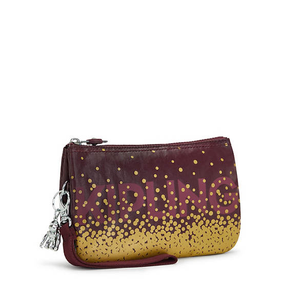 Kipling Creativity Extra Large Metallic Wristlet Tassen Bordeaux | België 1149LI